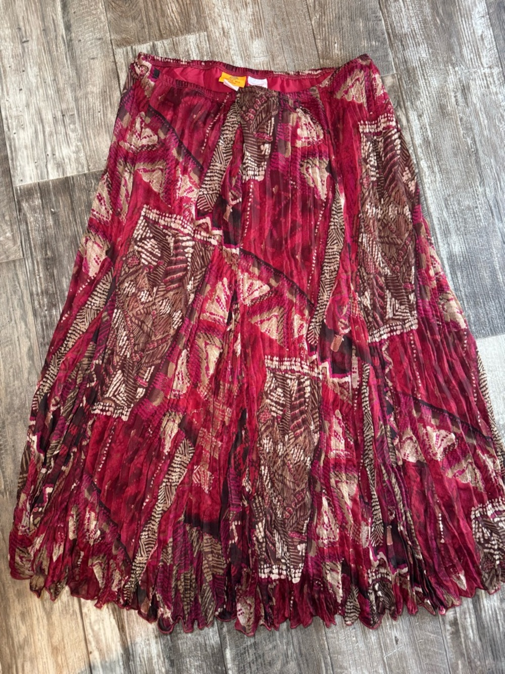 Ruby Rd. 8Petite red tribal skirt
